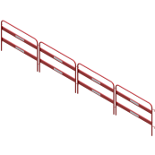 Shaft safety guard | 1,20 m wide, 2-part